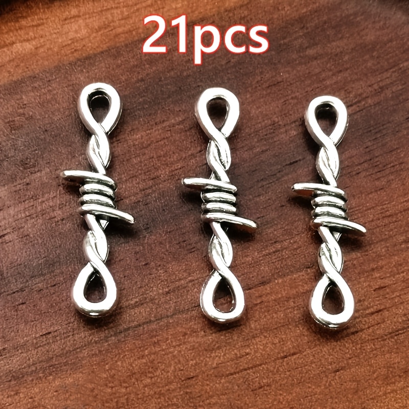 TEMU 21pcs Connecteurs Épine Pendentif Charme Mode Femme Pendentif Fait Main Collier Boucles d'Oreilles Bracelet Ajouts Bijoux Style Bohème Ajouts de