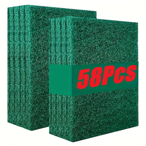 18 28 38 48 58 premium microfiber cleaning pads thick durable and absorbent sponges reusable for kitchen bathroom garage and outdoor cleaning