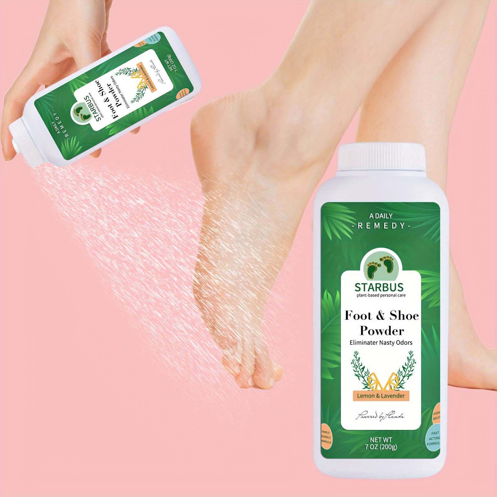 

200g Smelly Foot & Shoe Powder - Foot Odor Eliminator Lasts Up To 6 Months, Natural Formula For Smelly Shoes And Stinky Feet