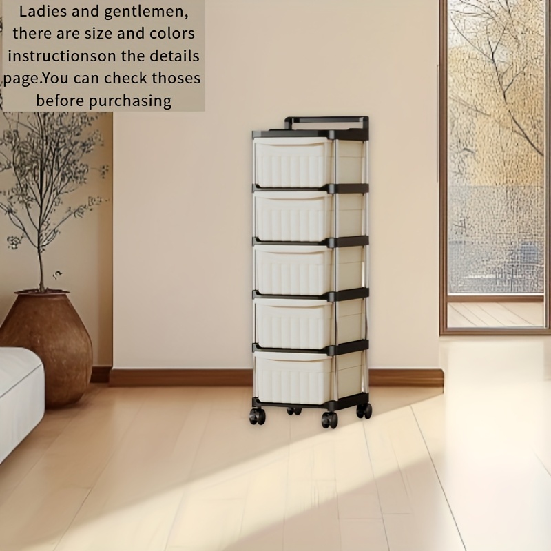 rolling storage cart with drawers   mobile organizer with 360 wheels for kitchen bathroom bedroom narrow space saving utility cart for snacks makeup household supplies Product details 7