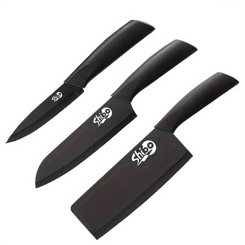 

3pc Outdoor Knife Set Outdoor Barbecue Camping Knife Patio Picnic Knife Meat Eating And Cutting Knife For Cutting Steaks