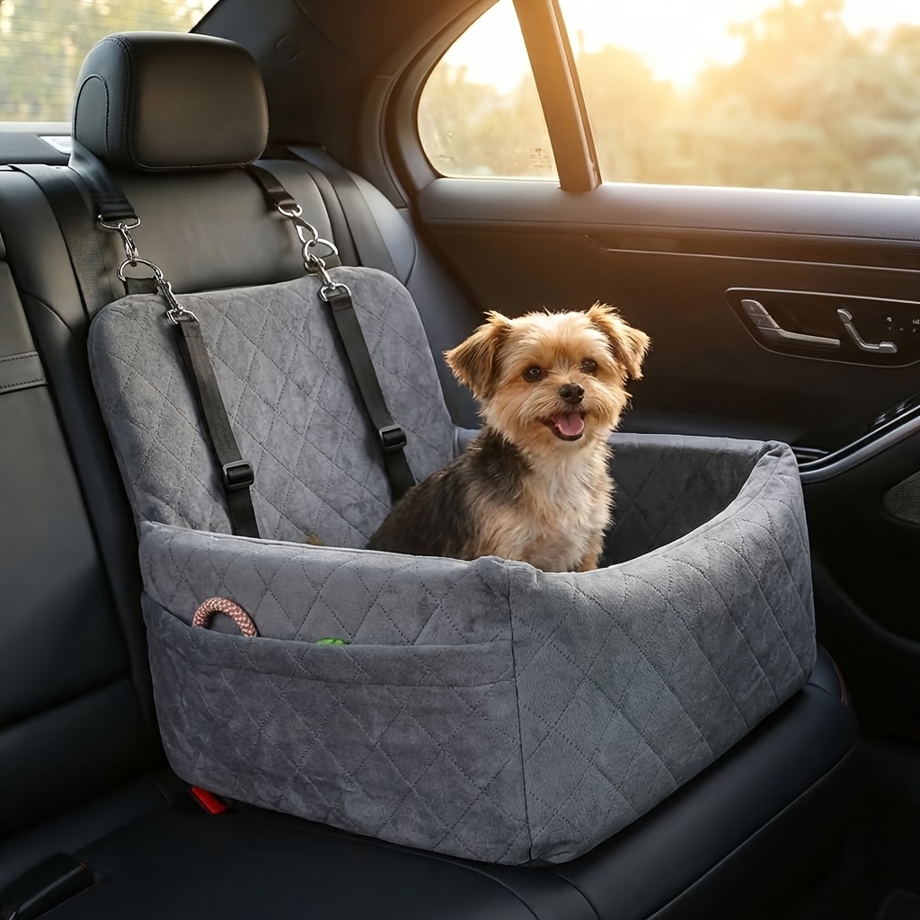 Deluxe Stylish Pet Car Seat for Small & Medium Dogs