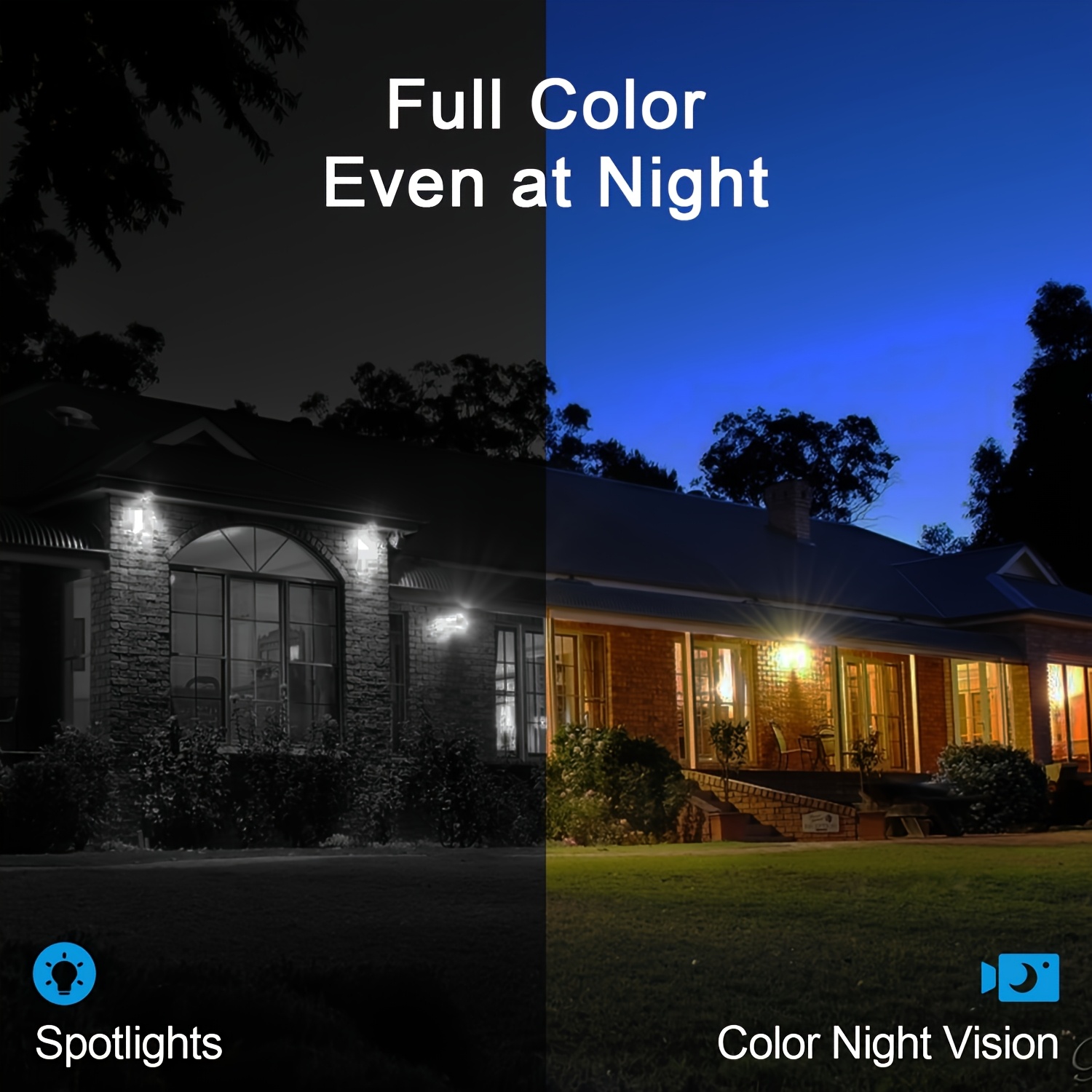 ANRAN 2K Caméras de Sécurité Sans Fil Extérieures, Détection de Mouvement IA & Vision Nocturne Couleur, Caméras de Sécurité Domestique, Audio Bidirectionnel, Alarme Sirene avec Projecteur, Alimentées par Batterie, Supporte Exclusivement le Stockage Cloud – Image 6