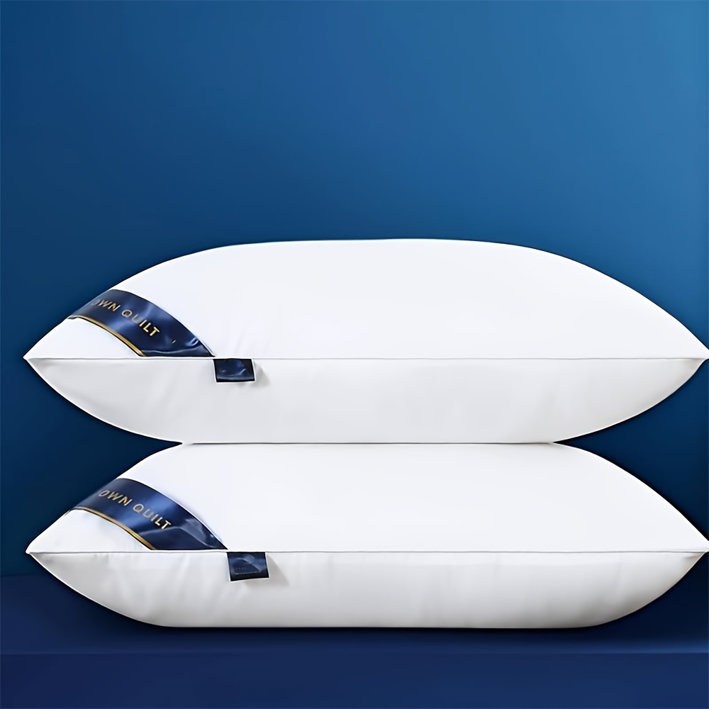 Image of 2/4pcs Pillows, Easy Style Pillows For Adults, Sleep Support Relaxing Pillows, Breathable Bed Pillows, Suitable For Living Room, Bedroom And Home Decoration