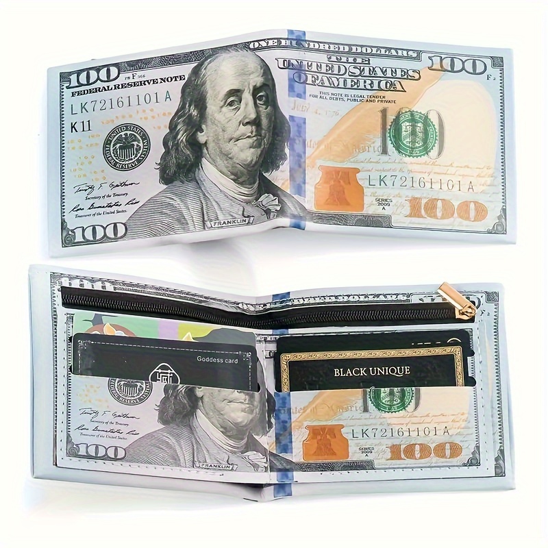 

1pc Fashion Bifold Wallet, With Multi-card Slot, Zipper Coin Wallet, And Gift Box, Perfect For Men's Daily Use And Gifts