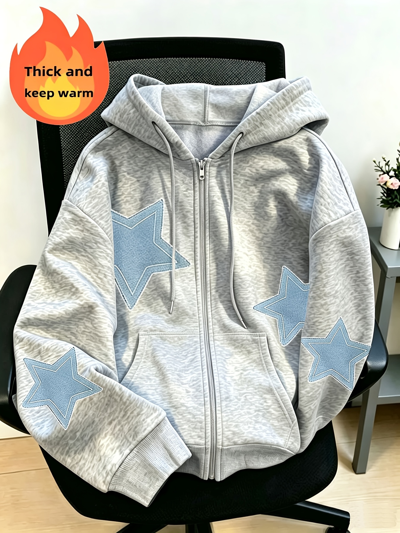 zip up hoodie sold on Temu United States