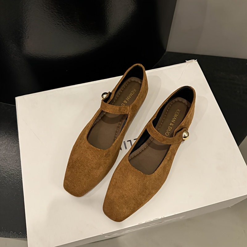 TEMU Chaussures Mary Jane à bout carré et "Soirée Style Forêt" 2025, collection, souple, confortable, petite , chaussures pour femmes