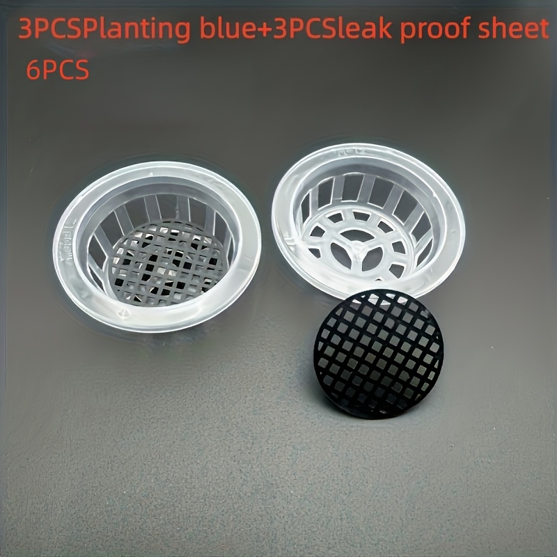 6pcs Planting Baskets, Hydroponic Vegetable Planting Baskets, Plastic Flower Pots, Suitable For Home Balcony Gardening And Hydroponic Production