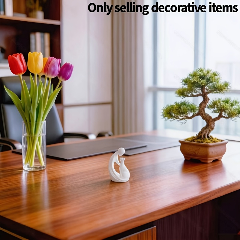 For Cat Lovers: A Figurine Of And A Cat, Modern And Abstract, Ideal For The Desktop, A Decorative Statue For Pet Enthusiasts, A Christmas Gift Or A Birthday Present
