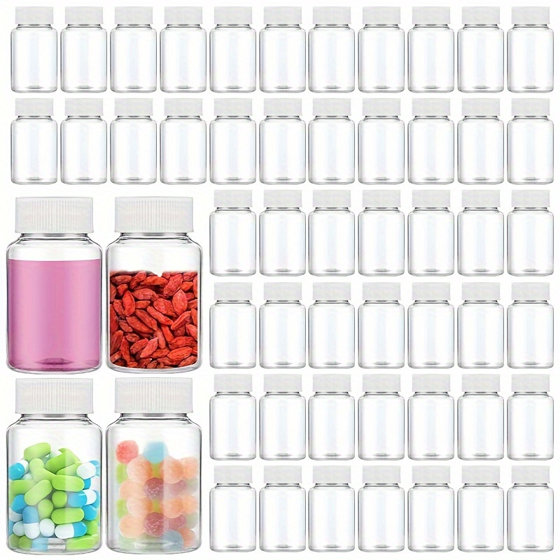 

10pcs 80ml Clear Plastic Bottles - For , Liquids &