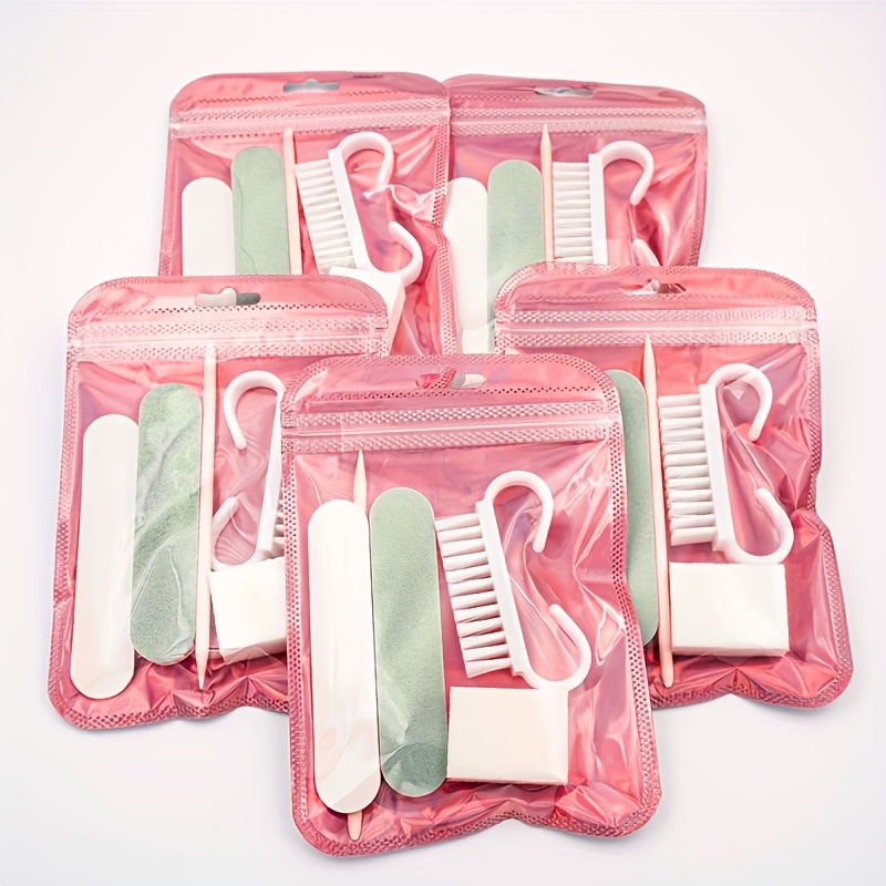 Mini Nail File and Orange Cuticle Stick Set, 10pcs Each