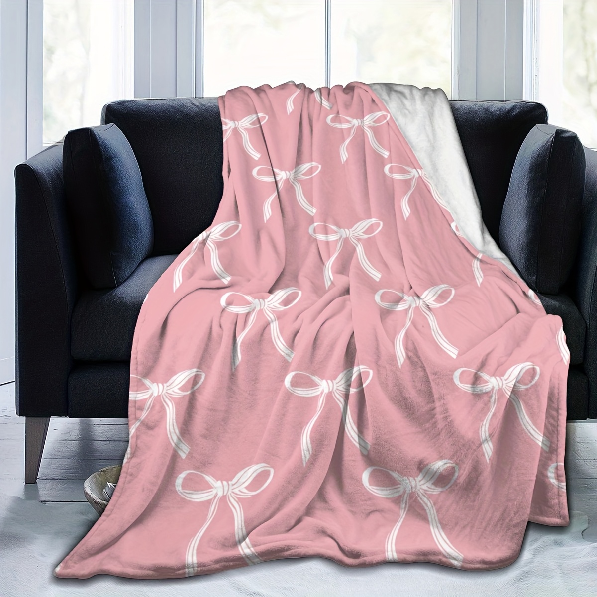 

Bed Blanket, Bow Pattern Blanket For And , Blanket Bow Bedding, Blankets For , Sofa