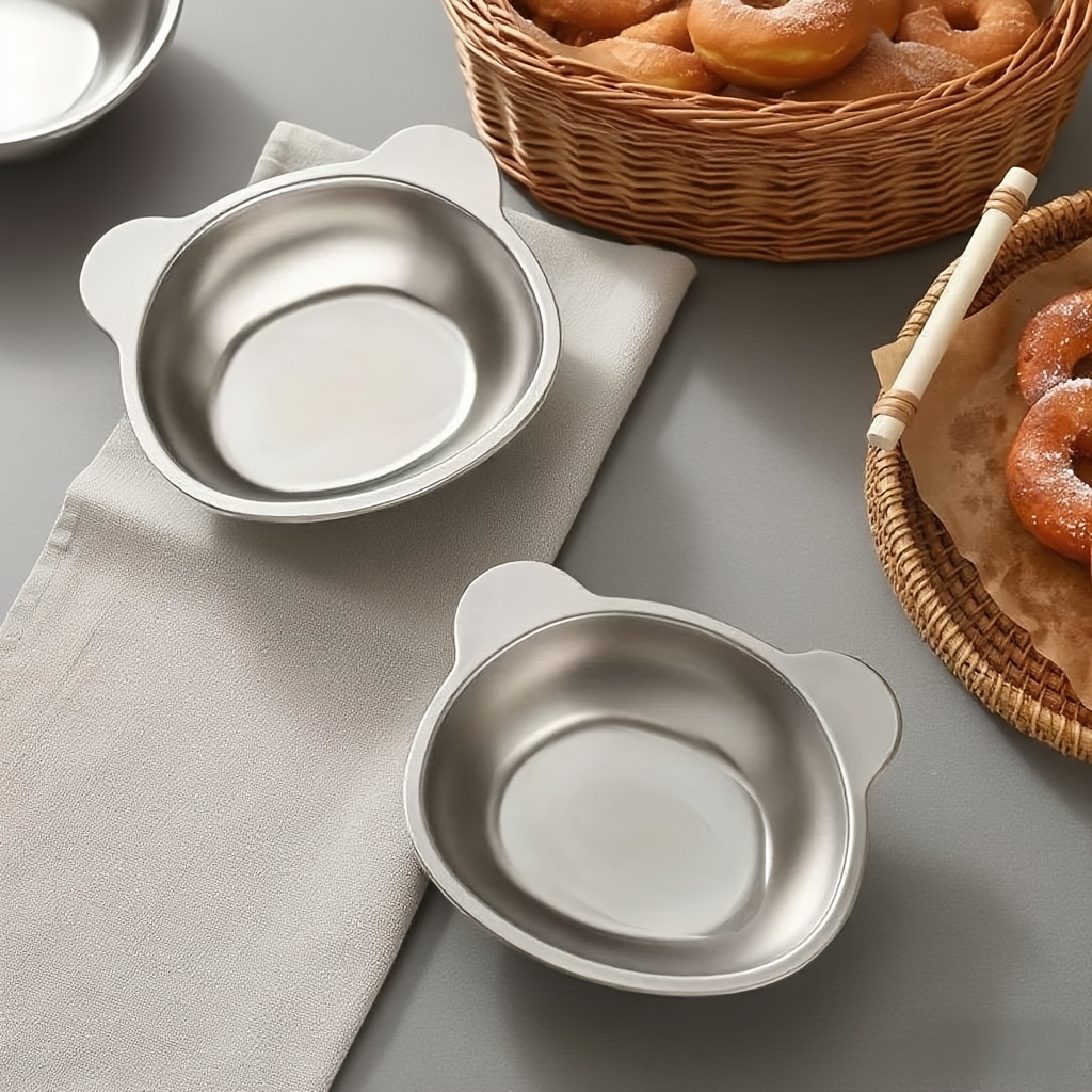1 bärenohr schüssel snack schüssel sus304 edelstahl 450ml