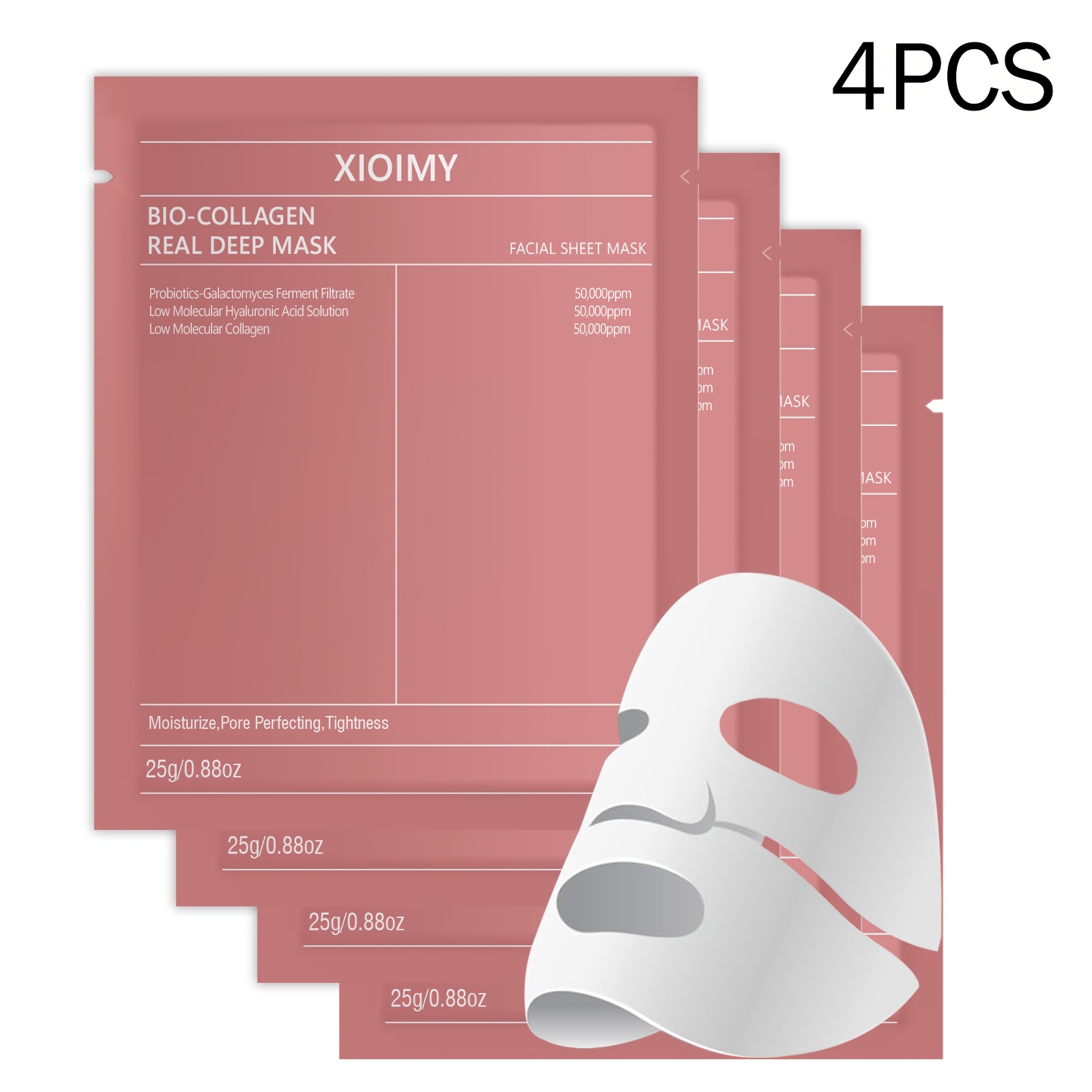 4pcs collagen powerful  urizing facial mask can    urize the skin make   more   delicate rich in collagen bid farewell to dry and     facial mask facial care