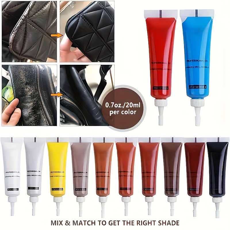 1pc 20ml Liquid Leather Refurbish Repair Gel - Car Seat Sofa Coats Repair Restorer