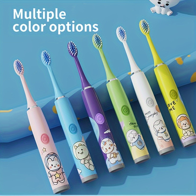 

Children's Toothbrush W ( 3 Brushes) Suitable For 3-15 Children To Use Toothbrush Not Toothbrush Toothbrush ( Batteries)