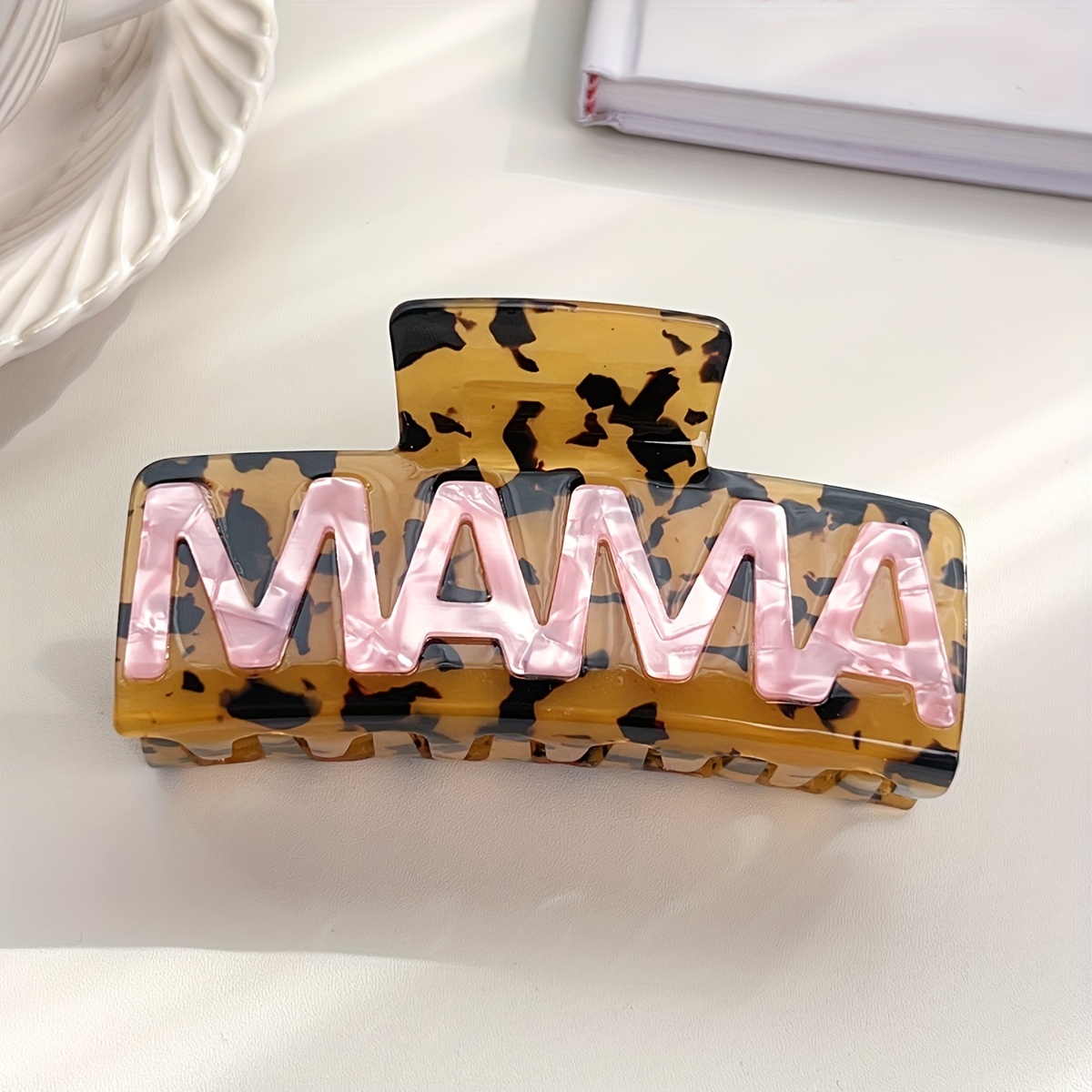 TEMU 1pc Elegant Mother's Clip For Women, Wedding Party Hairpin Gift For Mom Grandma, Fashion Hair Additions