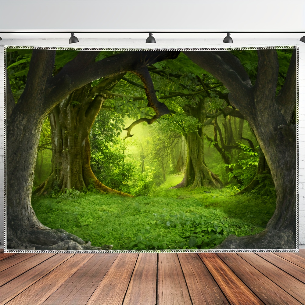 2d Flat - [2d Flat Printing] 1pc - Ultra Large Size - Landscape - Hd Digital Printing Huge Tapestry - Polyester - Home Decoration - With Free Hanging Clips