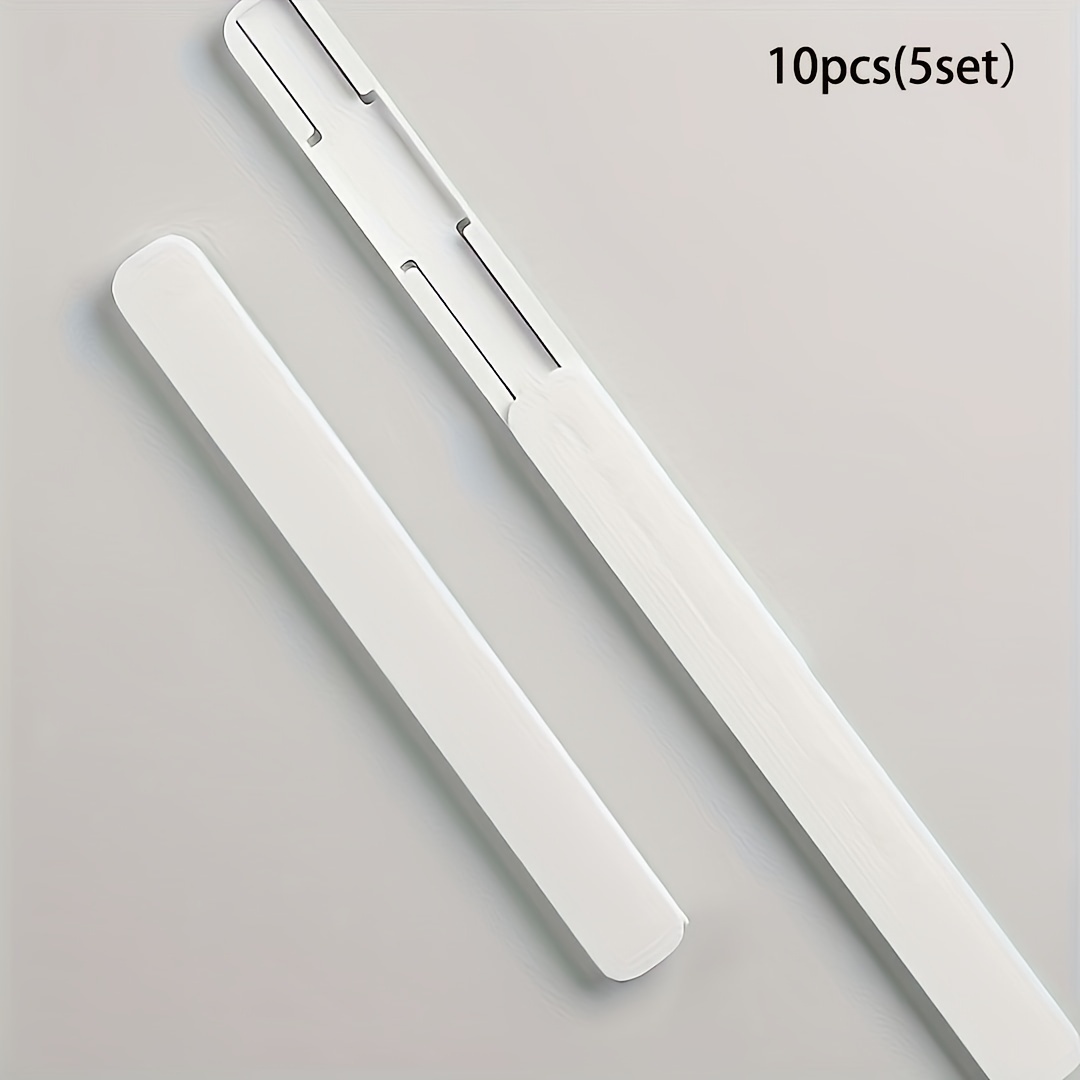 TEMU Ensemble de 10 coulissants de tiroir silencieux et robustes - Installation perçage, rails lisses pour armoires de cuisine, penderies, usage de