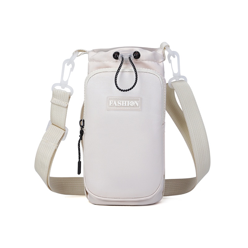 Fashionable Drawstring Design Women's Crossbody Bag, In , Made Of Nylon. A Versatile And Simple New Solid-color Casual Women's Crossbody Bag, Perfect For Carrying A Phone, Wallet, Tissues, Etc