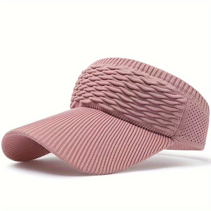 New Long Brim Ponytail Sun Hats Women Casual Hollow Out