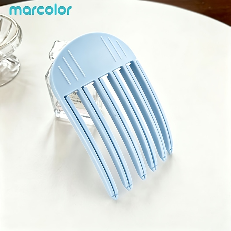 TEMU Marcolor Multi Teeth Hair Comb Clip Lazy Updo Hair Fork Clip Hexagonal Insert Hair Fork Non Slip Plastic Bun Styling Tool Easy And Quick Hair