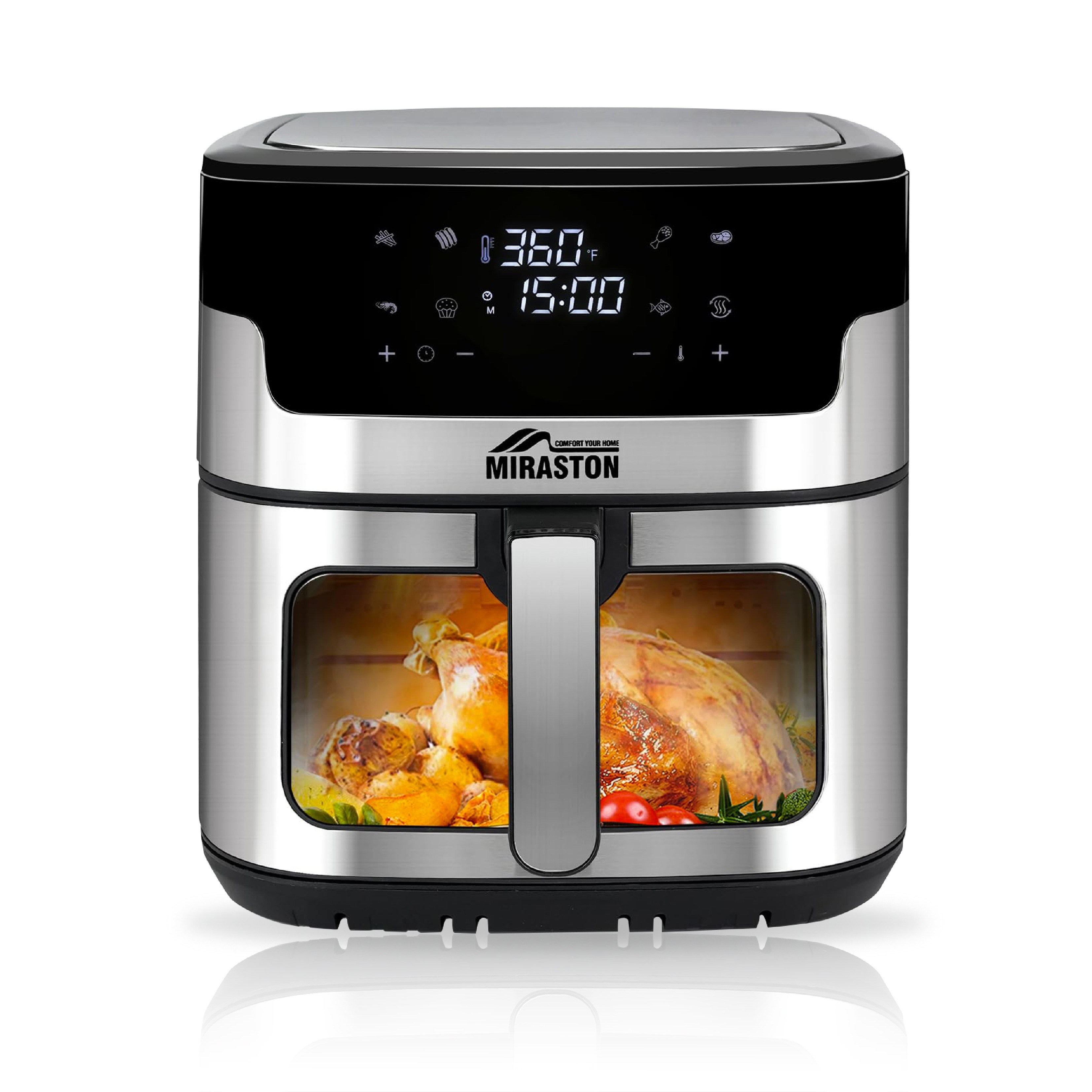 

8.5qt Touch Air Fryer, Upgraded 8l Basket Air Fryer, Digital Touchscreen Display With 8-, Air Fry, Bake, Roast, In Minutes (black (touchscreen Series))