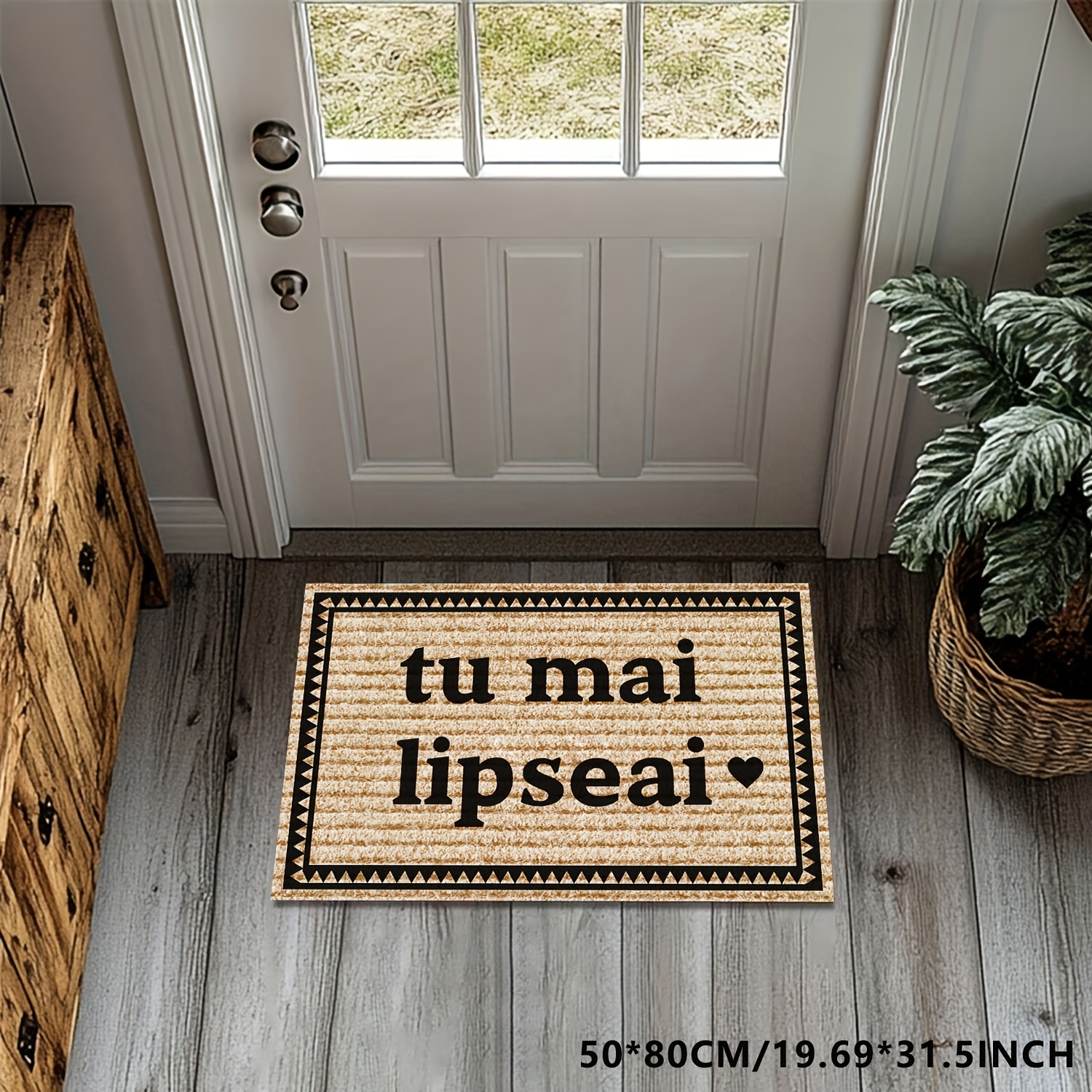 1 bucată Covoraș de bun venit distractiv, ușor, lavabil, potrivit pentru intrări, bucătării, sufragerii, dormitoare și decorul casei