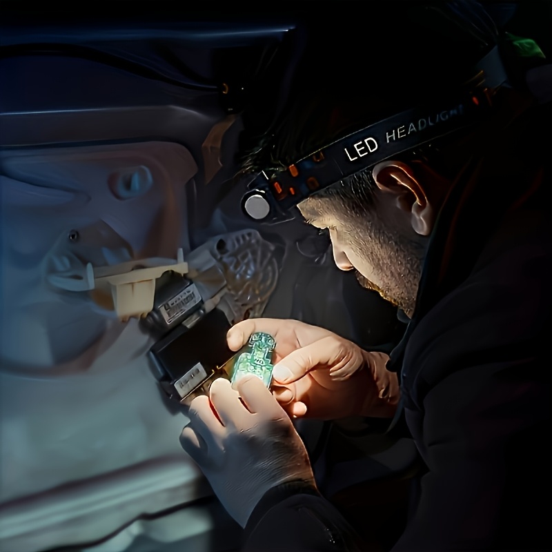 2pcs Ultra-Bright LED Headlamp, Dual-Mode Rechargeable