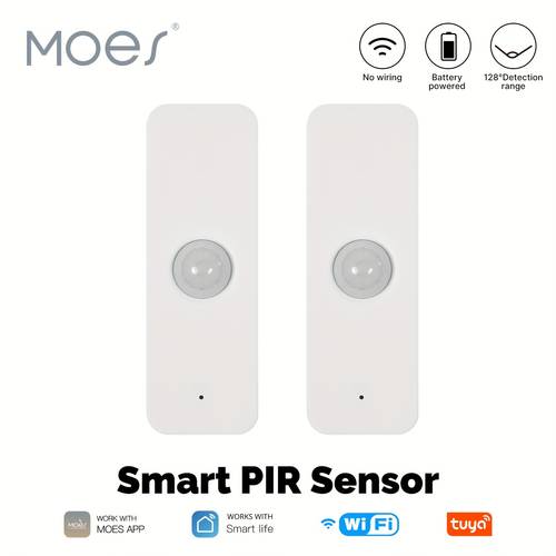 smart wifi pir motion sensor smart indoor motion detector with app notification alerts records infrared movement detector for remote monitor and