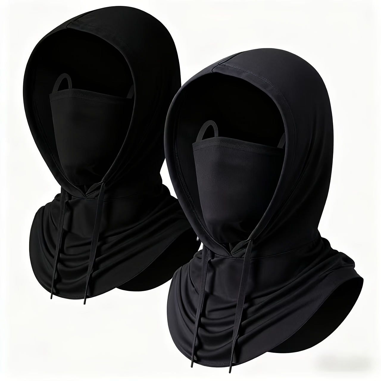 TEMU 2 pièces Cagoule d'Été Cache-cou, Masque Visage Respirant et Coupe-Vent pour Hommes et Femmes, Équipement Moto Cyclisme Pêche