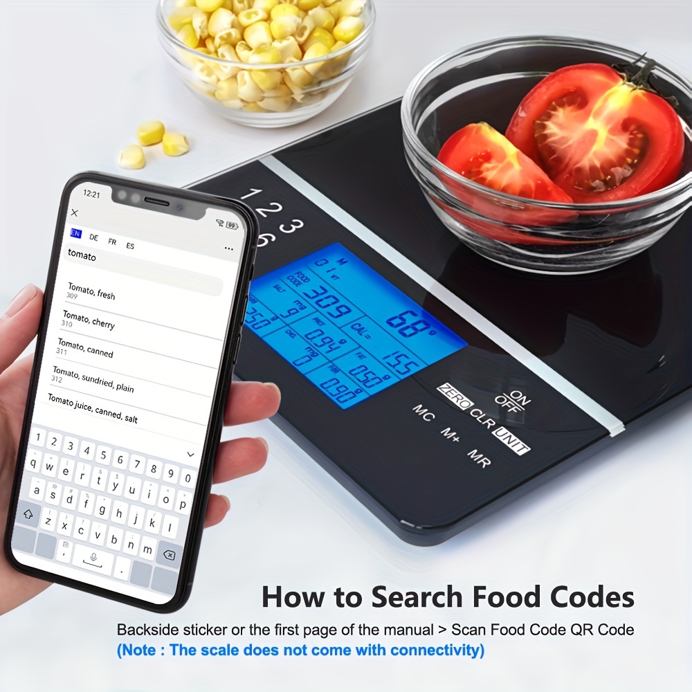 Kitchen Scale Wasserstein Digital Nutrition Scale 1pc Nutrition