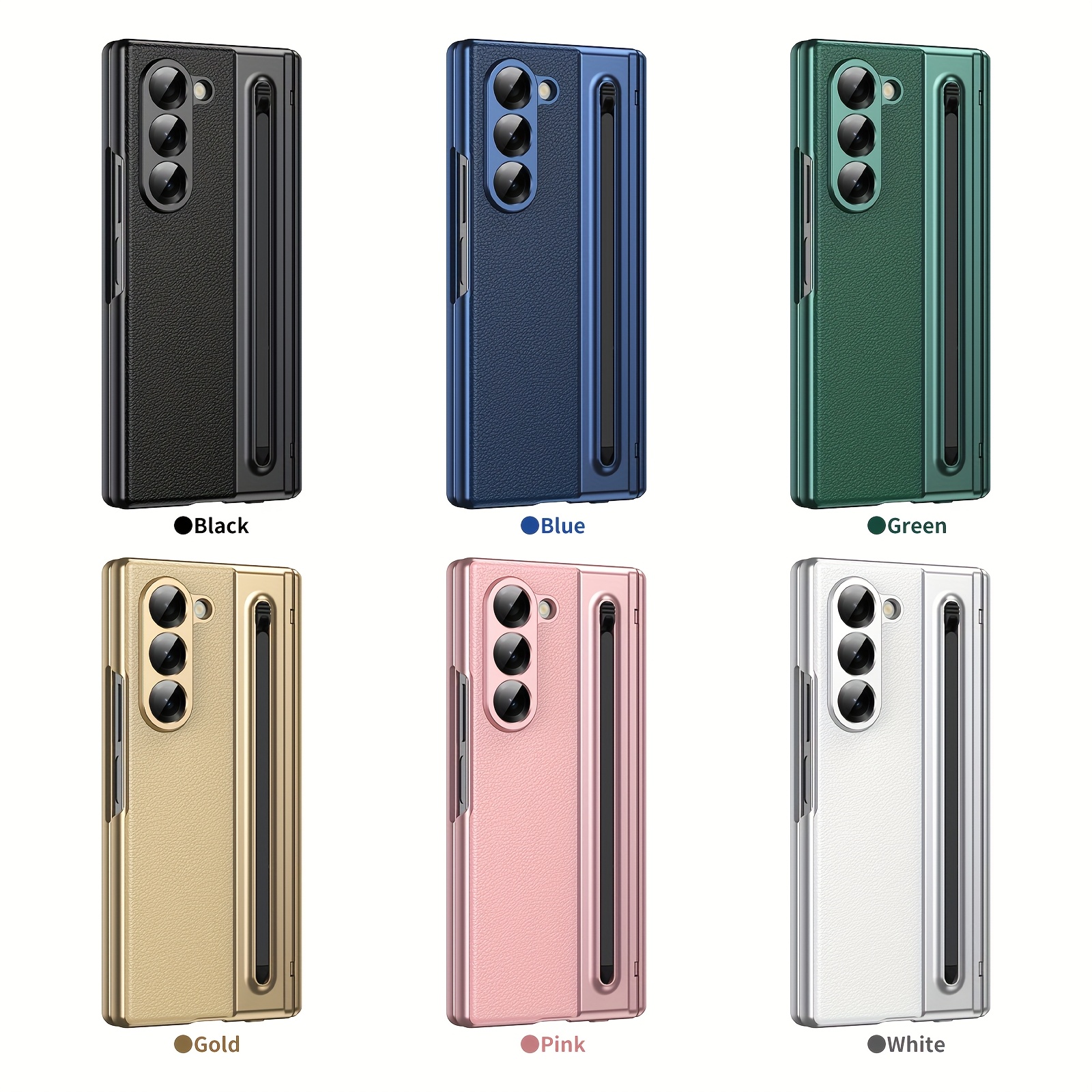 

The Gold-plated Business Stylus Is Compatible With The Samsung Fold6, Fold5, And Fold4 Leather Full-cover Cases, Featuring A Dirt-resistant Design And -proof Capabilities For The Fold3 Case And Film.