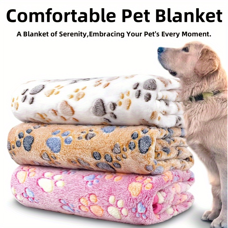 

Ultra-soft Fleece Pet Blankets 1/3 Pack - Cozy Flannel Throw For Dogs & Cats, Machine Washable With Animal Print Design Pet Blankets For Dogs Blankets For Pets