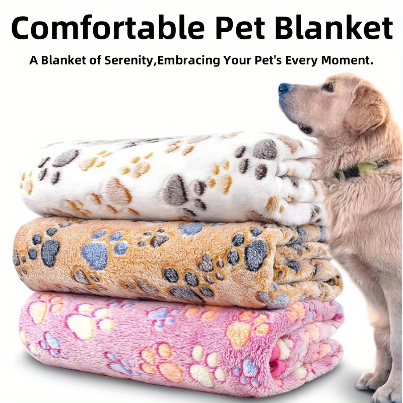 

Ultra-soft Fleece Pet Blankets 1/3pcs - Cozy Flannel Throw For Dogs & Cats, Machine Washable With Animal Print Design Pet Blankets For Dogs Blankets For Pets