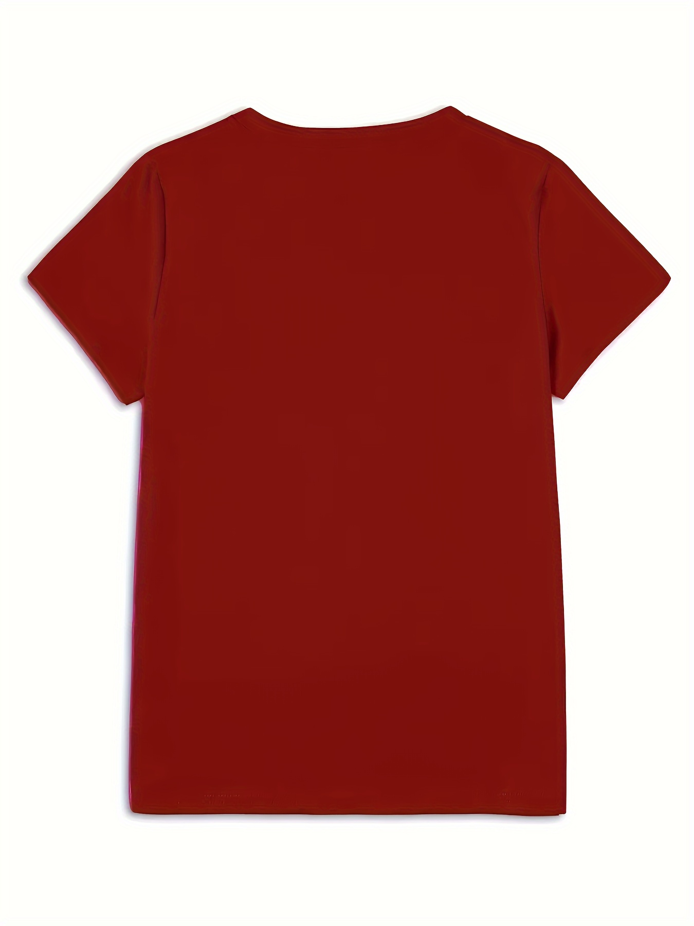 Women's Vibrant Orange Crew Neck T-Shirt - Soft Stretch Casual Short Sleeve Top, Breathable Regular Fit for Spring & Summer, Machine Washable, Casual Attire, Simple Timeless Design, Comfortable Fabric