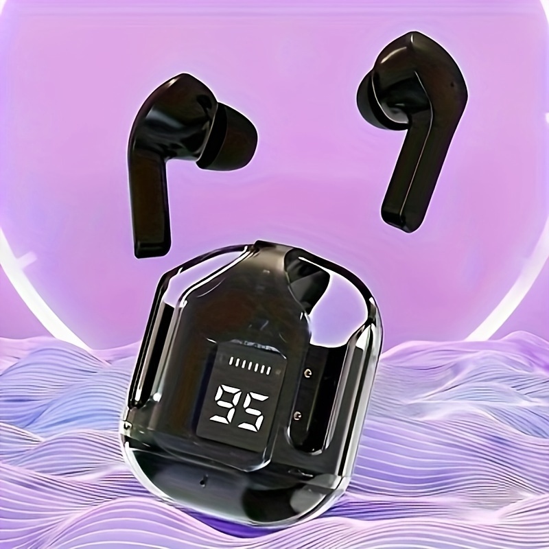 New high-quality spacecraft wireless earphones with high fidelity stereo touch and low delay, wireless in ear earphones suitable for gaming, leisure, outdoor sports, and cycling