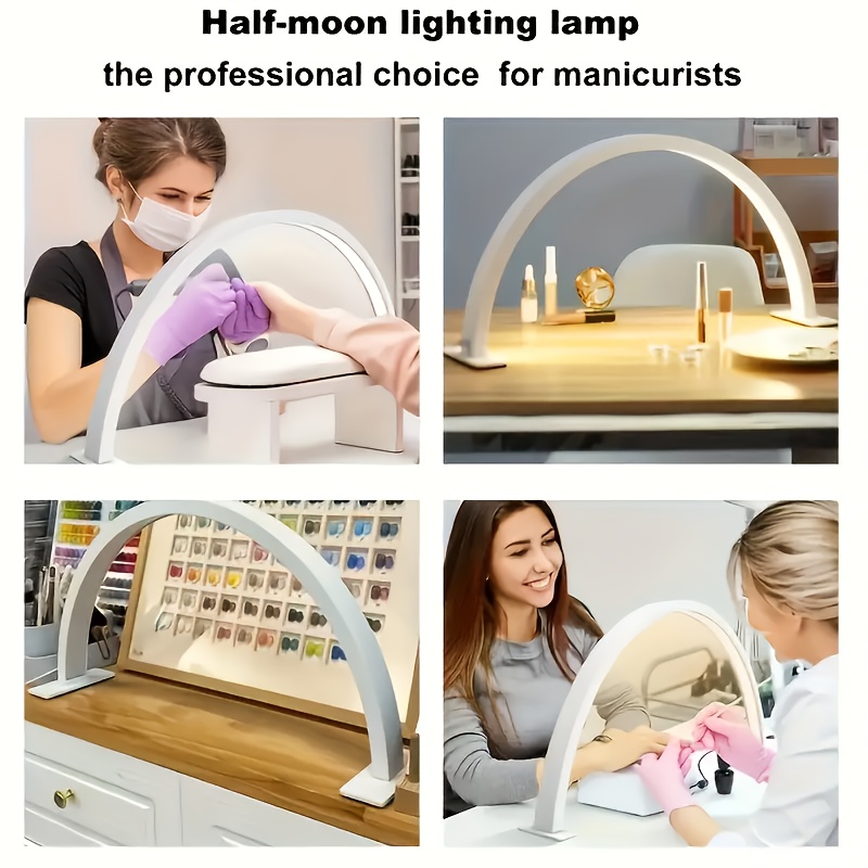 1 pack led nail lamp led eyelash lamp half moon lamp facial   moon lamp beautician technology lamp for gel polish   tattoo ideal for salon   white Product details 21