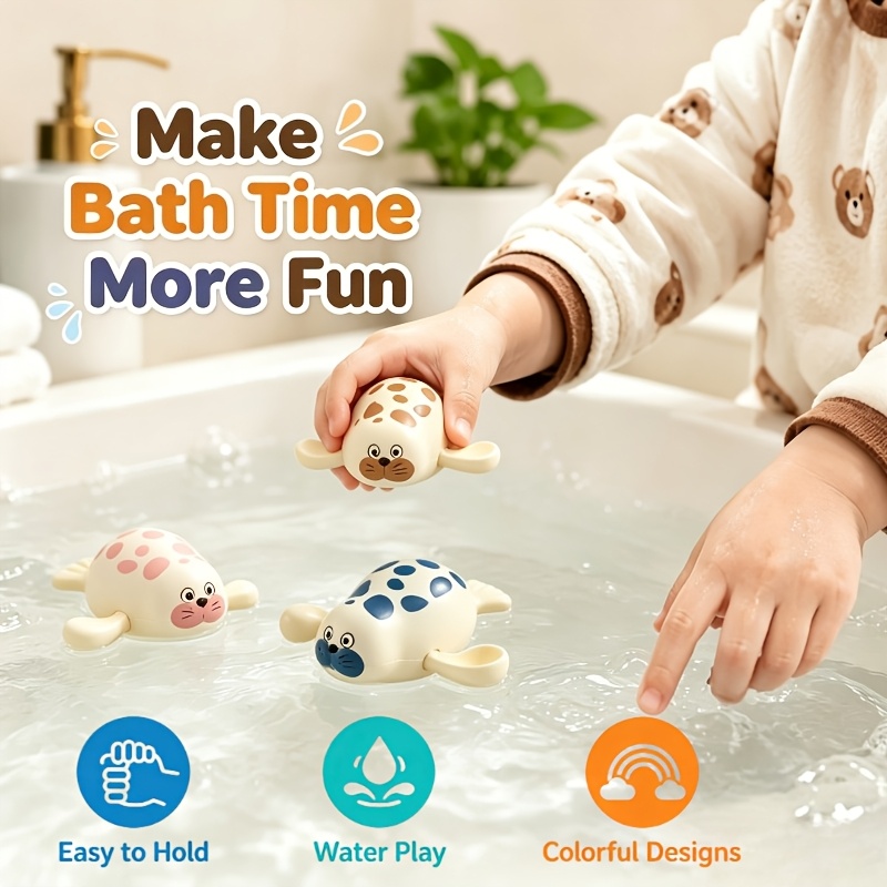 Baby Seal Wind-Up Bath Toy with Adorable Design