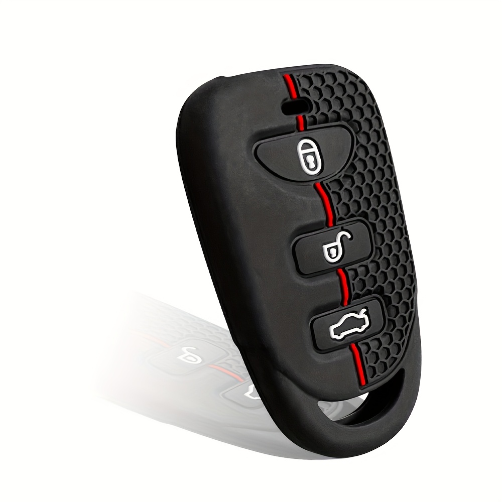 TEMU Étui de pour clé de voiture à motif , convient à modèles KIA, housse de compatible pour télécommande de voiture , pour anciens modèles HYUNDAI
