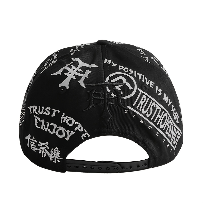 hip hop baseball cap men women street fashion printed - Temu Portugal