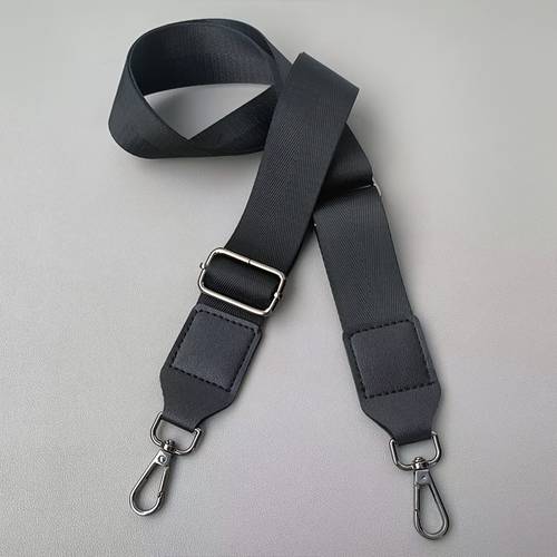 zwarte crossbodytas met verlengbare verstelbare riem, voorzien van een 1,5 inch verbrede handtas-schouderband. diy afneembaar schouderbandaccessoire, geschikt als vervangende crossbodyriem voor bagage, handtassen, speelgoed, muziekinstrumenten en cameratassen