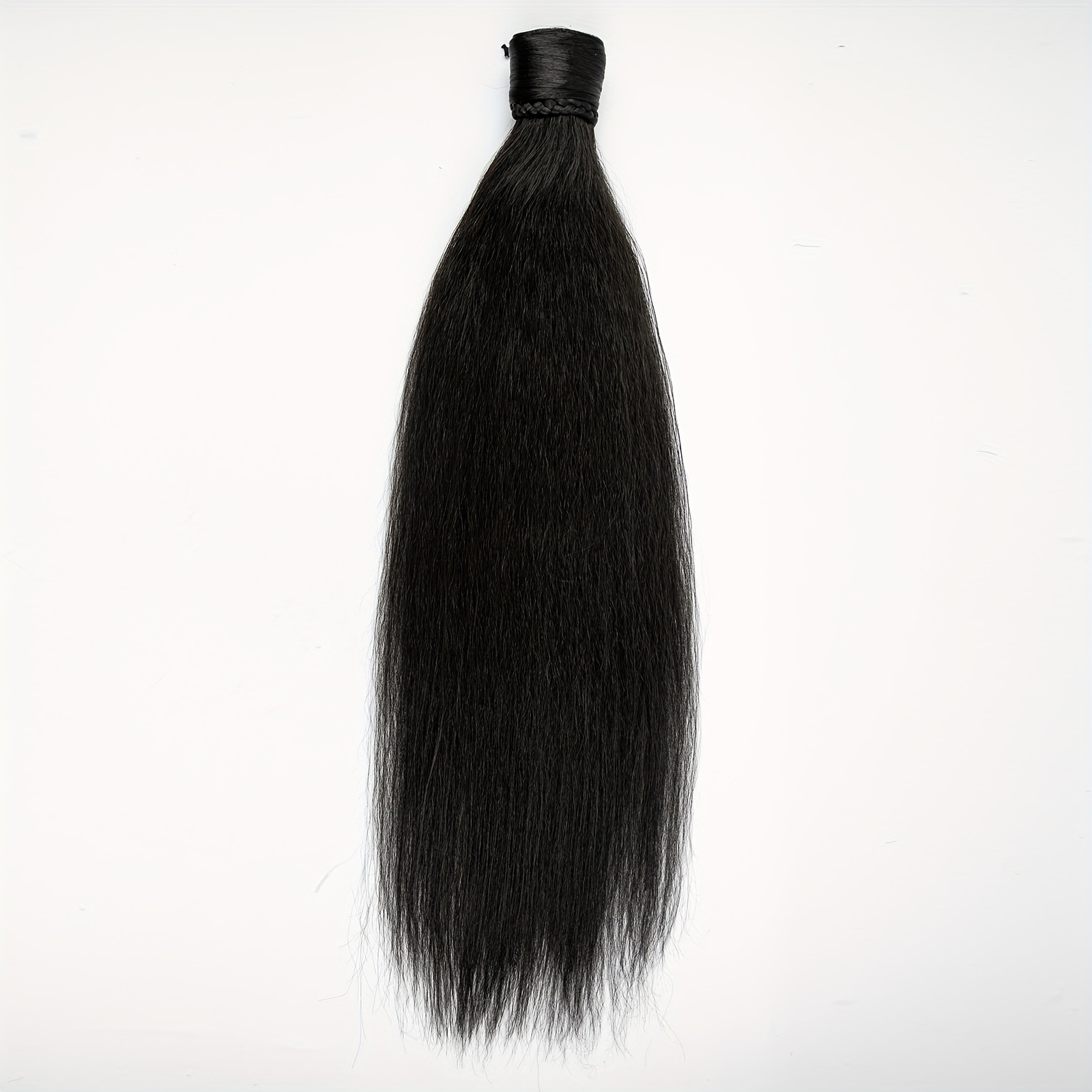 elegant brown ponytail extension straight synthetic hairpiece for all hair types   halloween casual attire for halloween autumn details 3