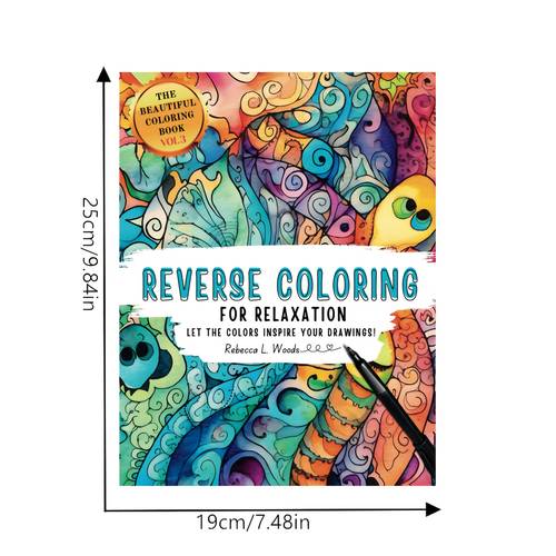 25 page adult coloring book with tracing guides reverse coloring pages no line art activity mandala patterns to for art gift for adults markers crayons pens compatible