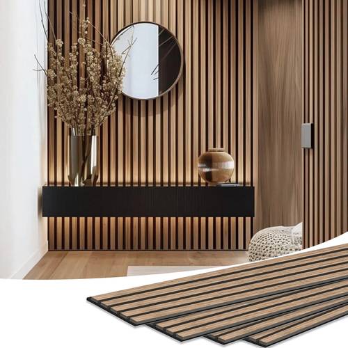 4 pack wood slat wall paneling 94 48x7 87 interior decorative wall paneling 3d fluted wood wall paneling for bedroom recording studio