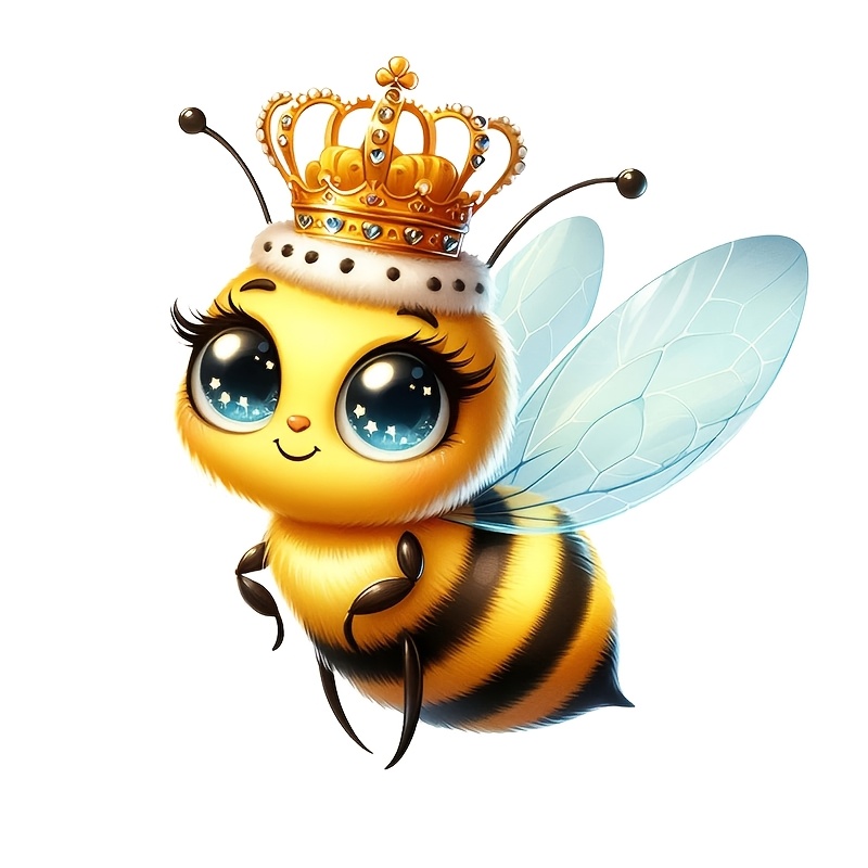 cute cartoon honey bee vinyl car sticker with   weatherproof outdoor decal for plastic glass metal or ceramic   self     1