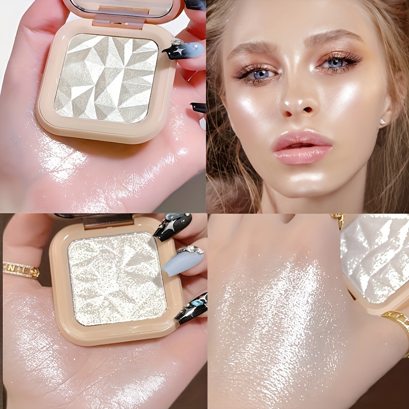 

White Highlighter Powder Pearly Glitter Sparkling Palette Body And Face High Gloss Powder Nose Shadow Multi Functional Makeup