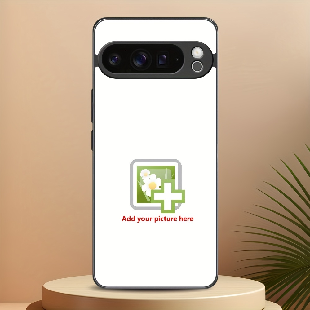 TEMU Étui Téléphone : Étui en Verre Personnalisé Compatible avec Google Pixel 9/8/7/6/5/4/3/2/a/Pro XL Series, Qualité , Panneau Arrière en Acrylique