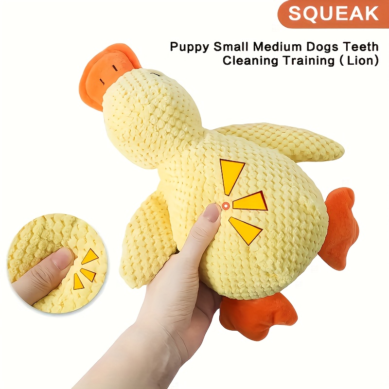 Squeaky Duck Dog Toy for Chewing and Self-Entertainment