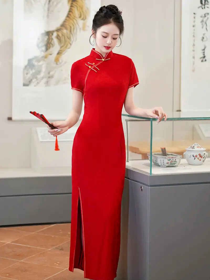 2025 Summer * Cheongsam * Style * Dress, Performance Dress, Banquet Dress 2025 Summer * Cheongsam * Style * Dress, Performance Dress, Banquet Dress